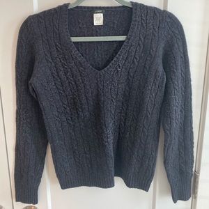 J Crew Grey Sweater wool and cashmere